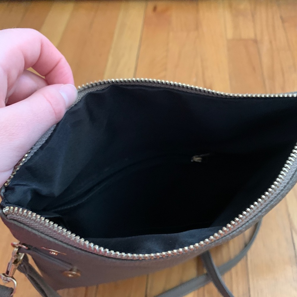 Faux Grey Leather Purse - Picture 5 of 6